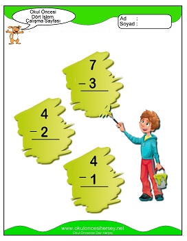 Bölme işlemi yaprak test